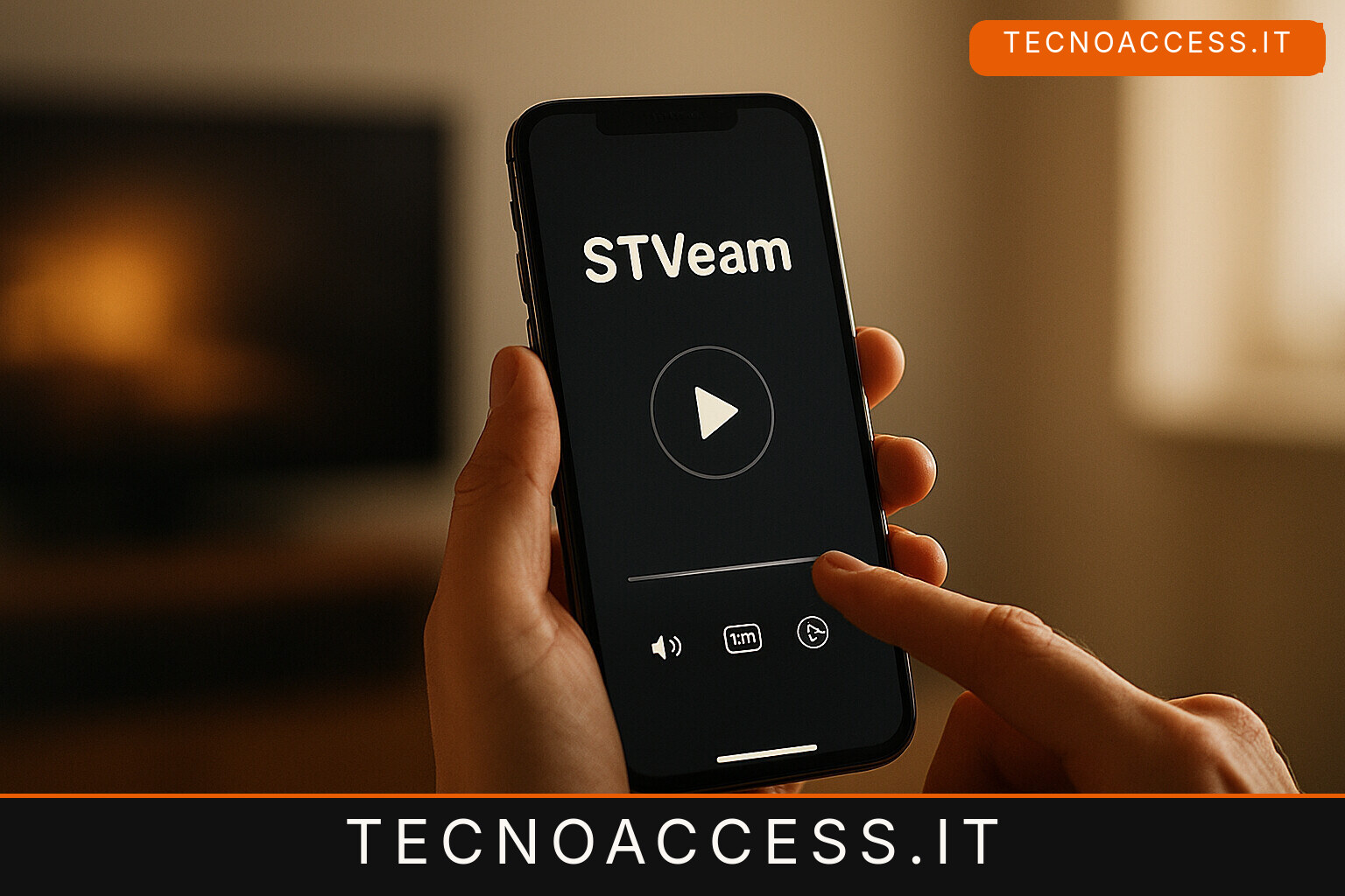 Illustrazione editoriale a tema: STVeam,un’app per Guardare la tv completamente accessibile