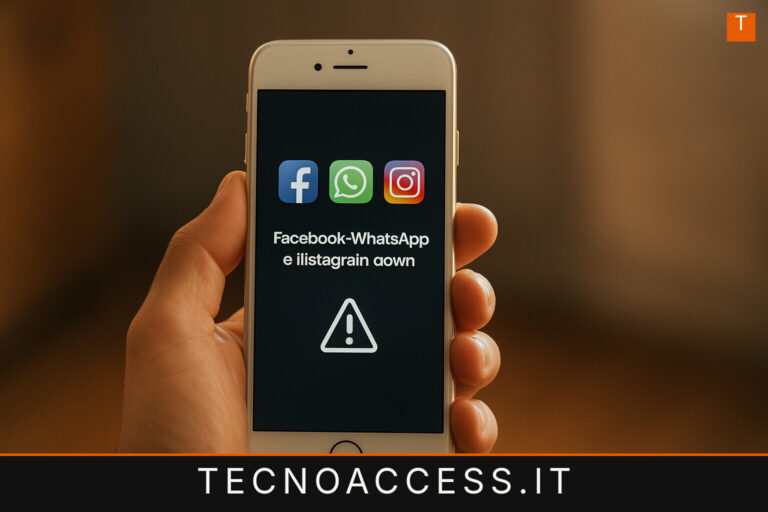 Illustrazione editoriale a tema: Flash News: Facebook, Whatsapp e Instagram down: I social non funzionano
