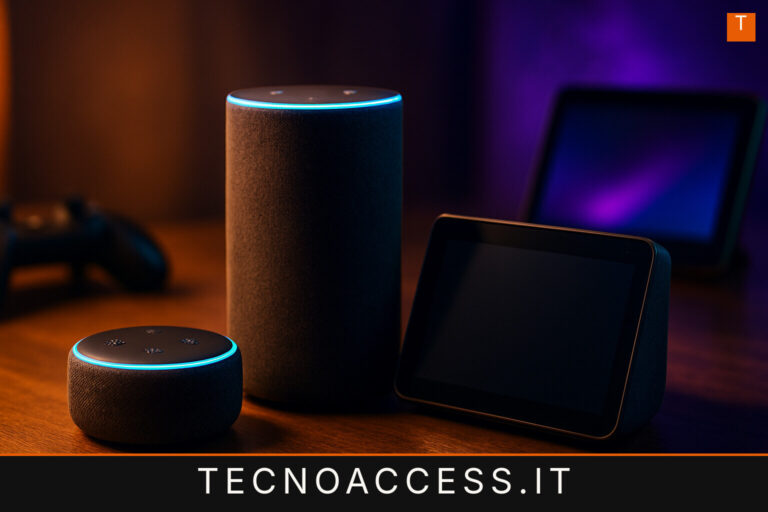 Illustrazione editoriale a tema: Amazon Echo: Le differenze e quale scegliere