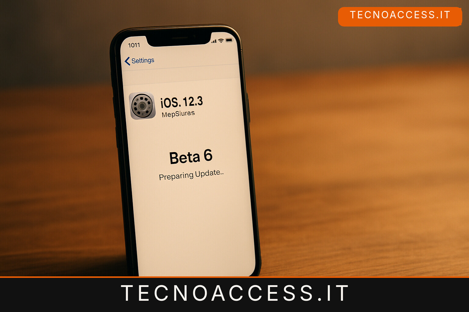Illustrazione editoriale a tema: Apple rilascia iOS 12.3 beta 6