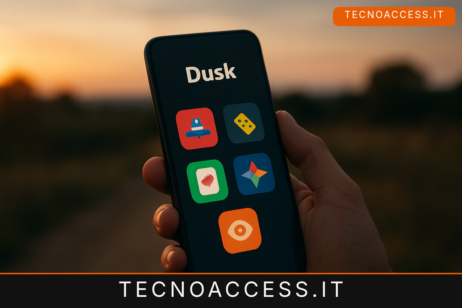 Illustrazione editoriale a tema: Dusk: 5 giochi in uno