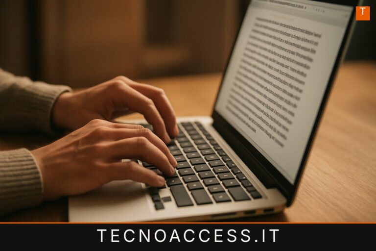 Illustrazione editoriale a tema: Impariamo a digitare rapidamente e ad Essere veloci nella stesura di un testo