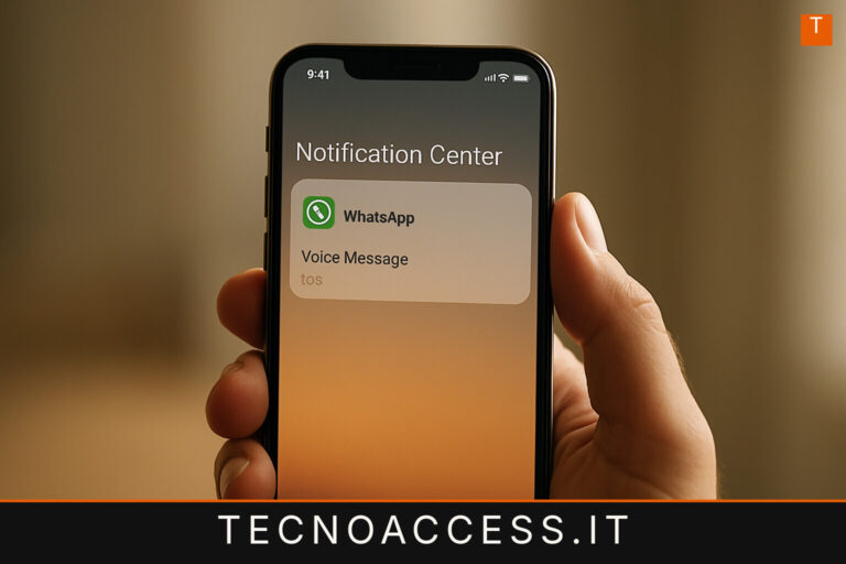 Illustrazione editoriale a tema: Il nuovo aggiornamento di whatsapp per iOS consente di ascoltare le note vocali dalle notifiche