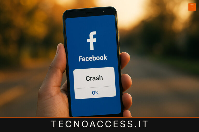 Illustrazione editoriale a tema: Facebook e crash con VoiceOver: Tutto ciò che sappiamo