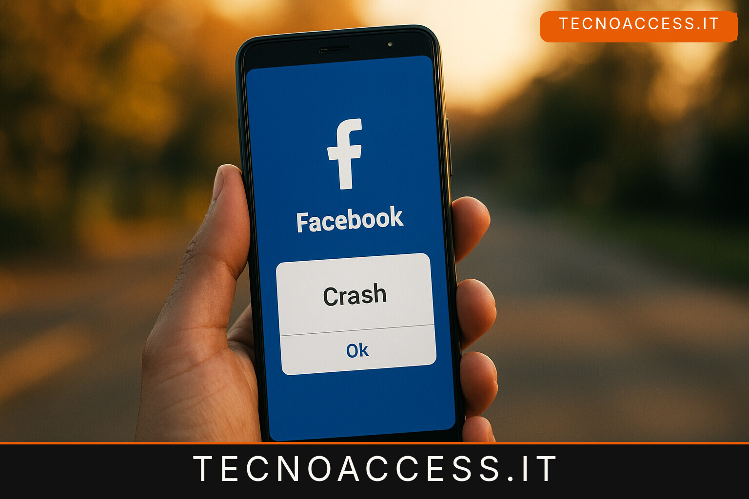 Illustrazione editoriale a tema: Facebook e crash con VoiceOver: Tutto ciò che sappiamo