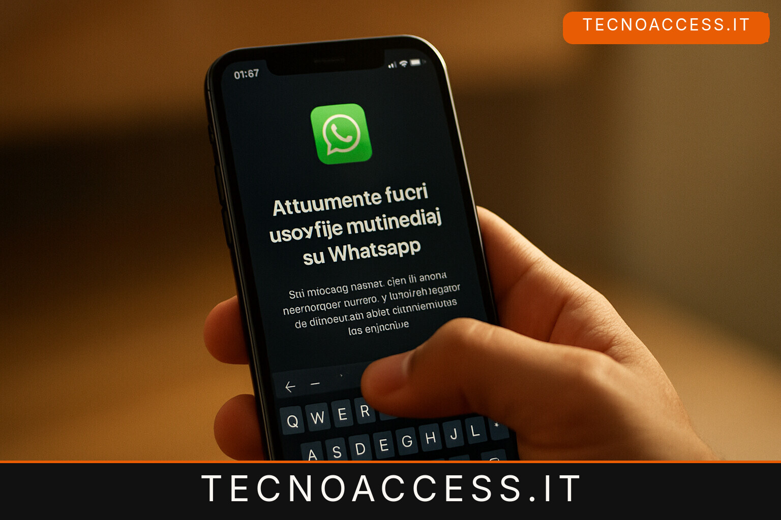 Illustrazione editoriale a tema: Attualmente fuori uso i file multimediali su whatsapp