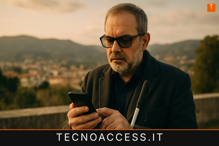 Illustrazione editoriale a tema: I servizi per i non vedenti: Intervista al presidente dell’UiC  di Messina