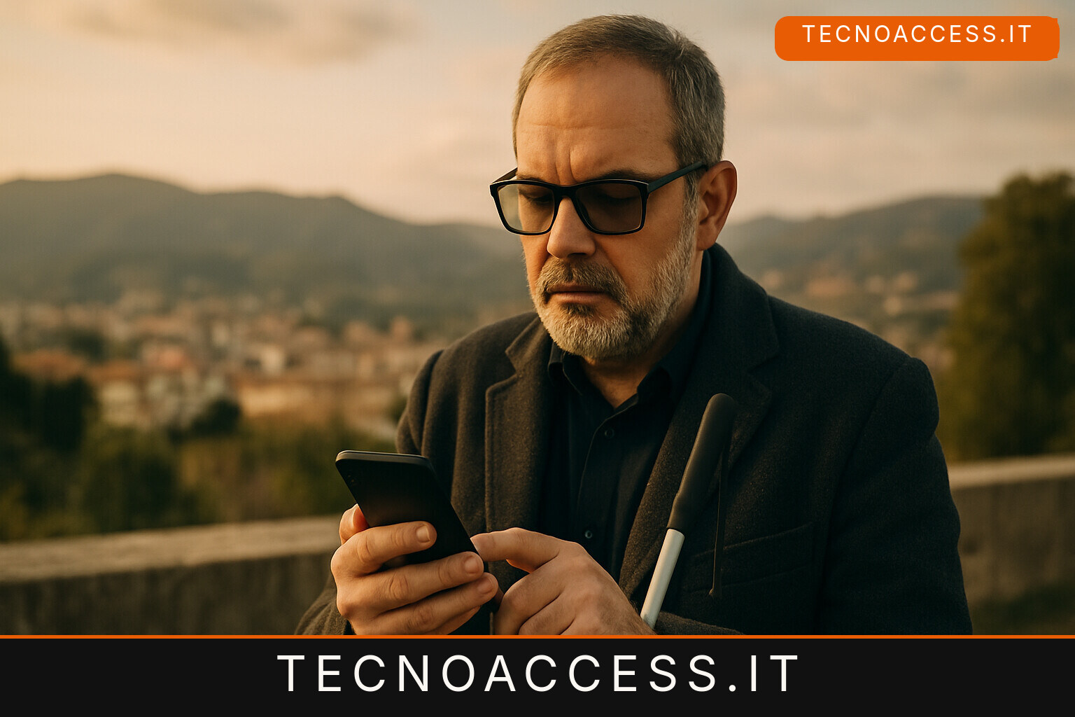 Illustrazione editoriale a tema: I servizi per i non vedenti: Intervista al presidente dell’UiC  di Messina