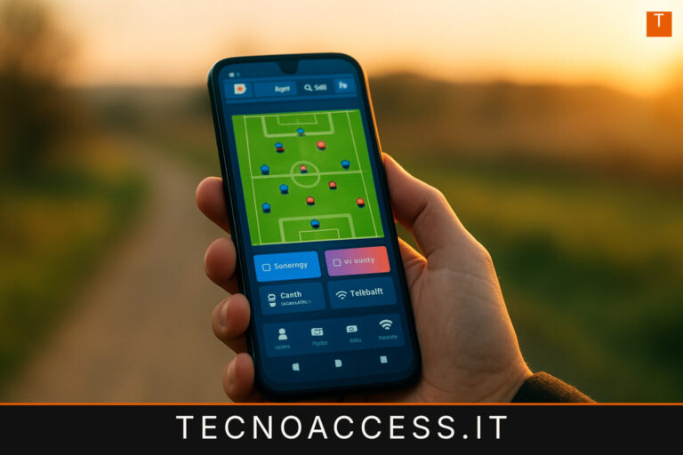 Illustrazione editoriale a tema: Un gioco di calcio manageriale accessibile (OSM)