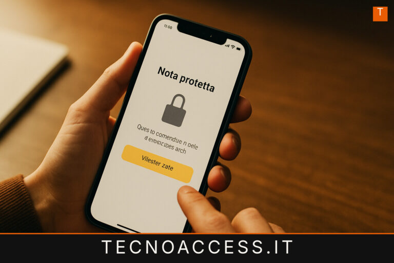 Illustrazione editoriale a tema: Con iOS 16 proteggere le note sarà ancora più semplice