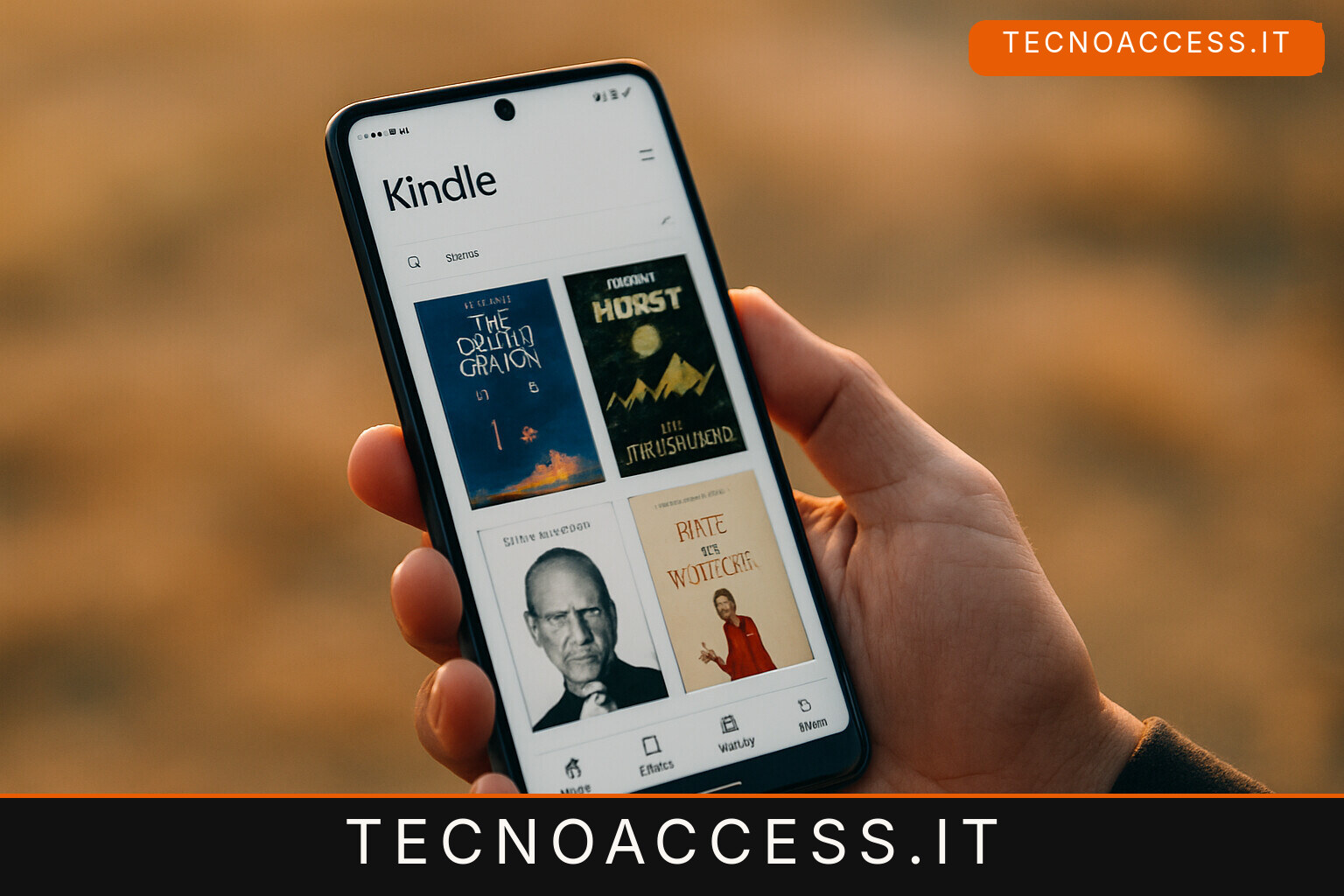 Illustrazione editoriale a tema: Kindle inaccessibili, cambierà mai qualcosa in italia?