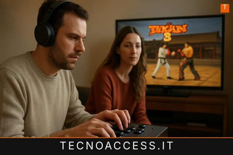 Illustrazione editoriale a tema: Tekken 3: Può essere giocato dai non vedenti?