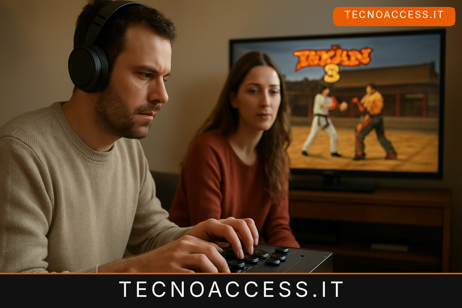 Illustrazione editoriale a tema: Tekken 3: Può essere giocato dai non vedenti?