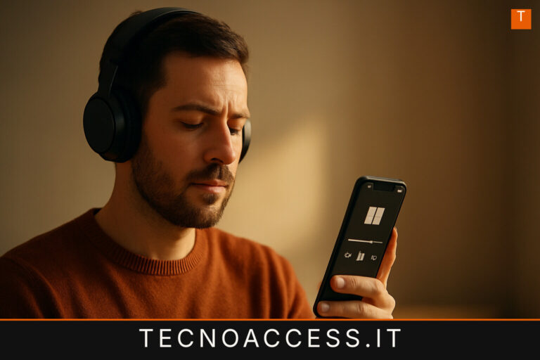 Illustrazione editoriale a tema: TecnoAccess SoundsStories – La nuova rubrica quotidiana sugli audiolibri
