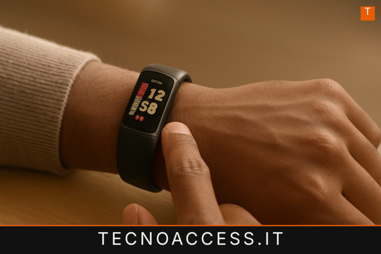 Illustrazione editoriale a tema: Fitbit Charge 5: un fitness tracker più accessibile di quanto pensi