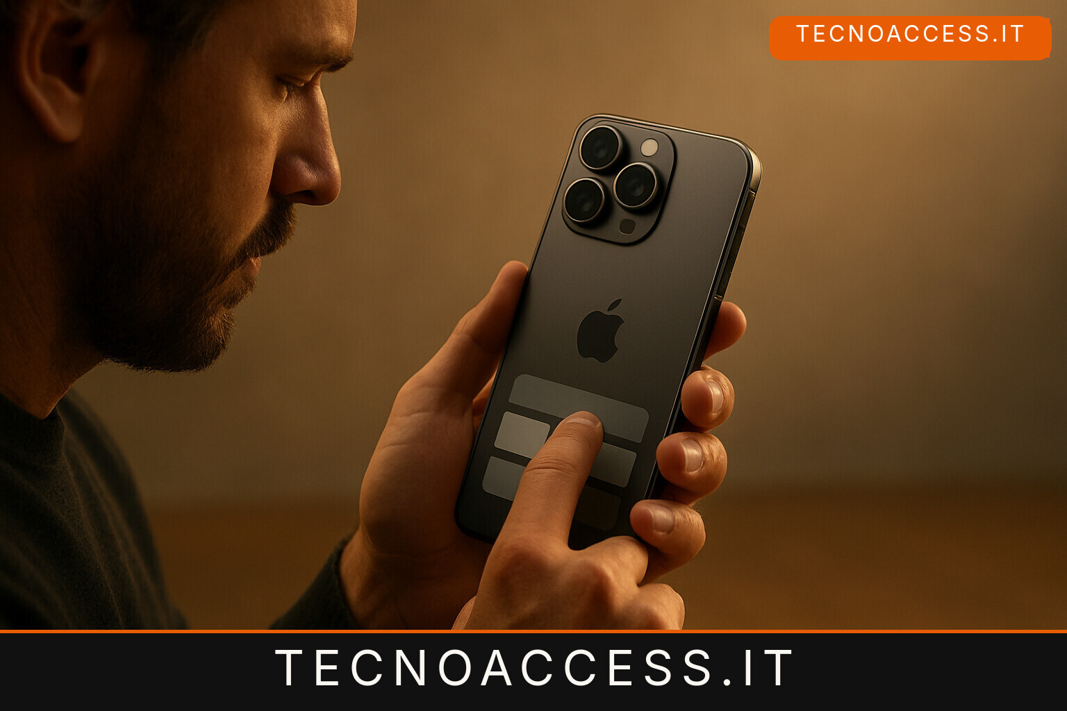 Illustrazione editoriale a tema: iPhone 15 Pro e Pro MAX: Cosa cambia per non vedenti e ipovedenti?