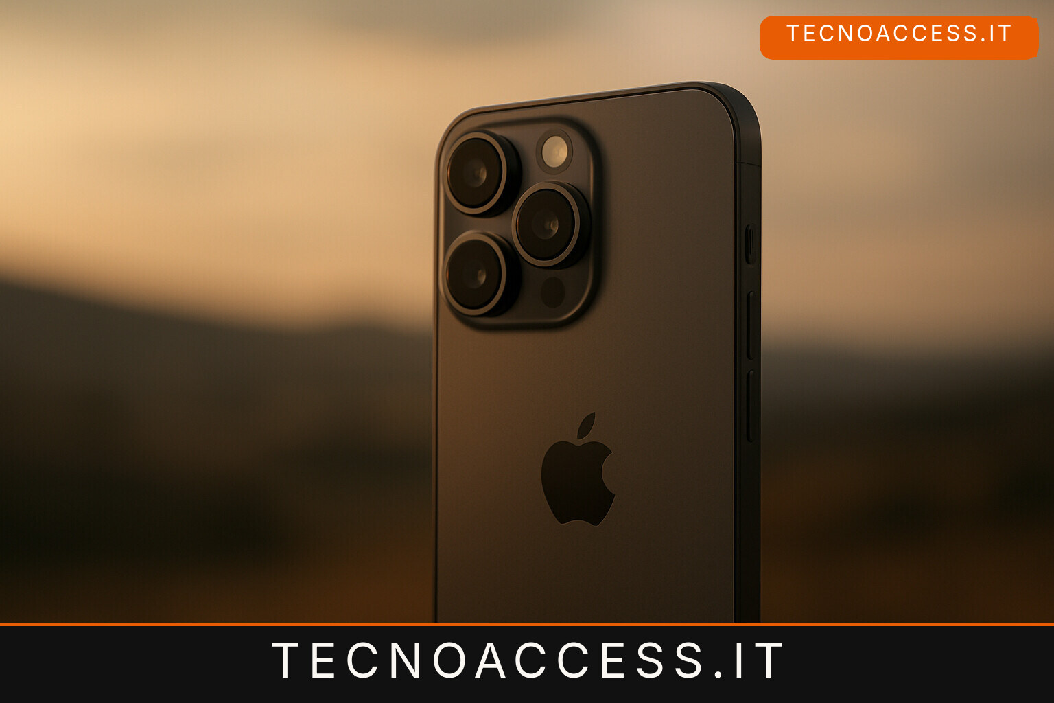 Illustrazione editoriale a tema: Apple rilascia iOS 17.0.3 e risolve il problema surriscaldamento degli iPhone 15 Pro e Pro MAX
