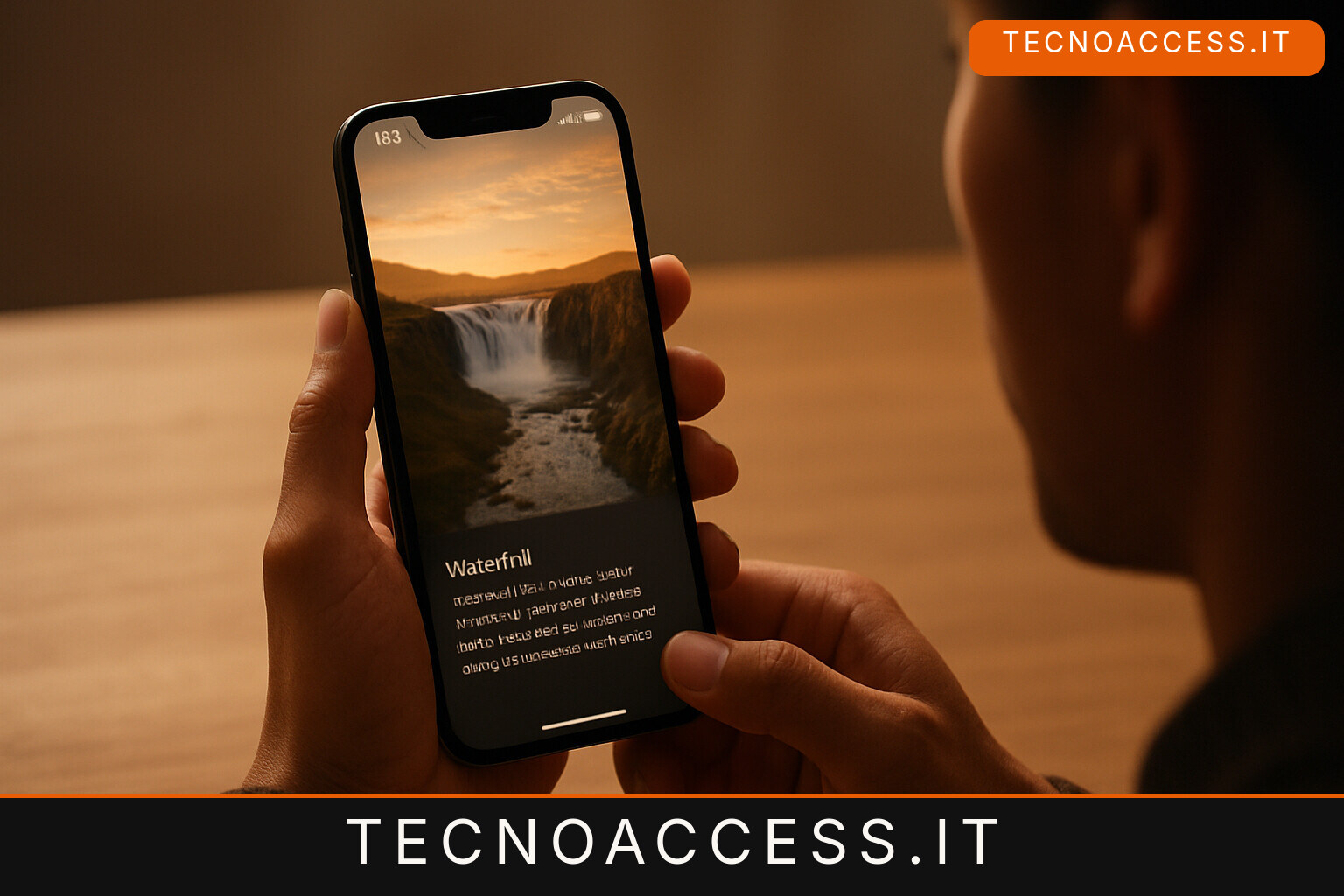 Illustrazione editoriale a tema: Apple GAAD 2026, Image Explorer e Live Recognition cambiano VoiceOver