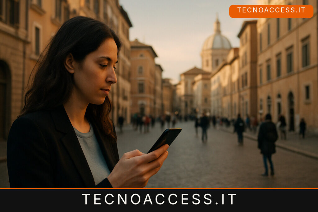 Illustrazione editoriale a tema: Audiodescrizione in Italia 2026, dove c’è e dove manca