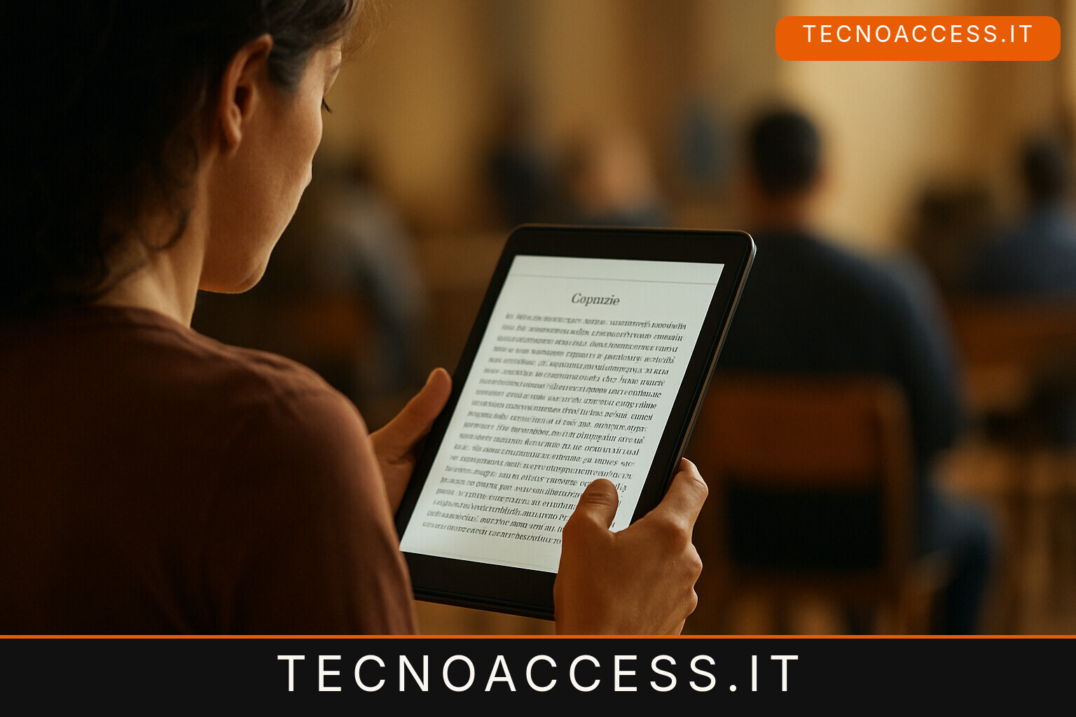 Illustrazione editoriale a tema: Fondazione LIA al GAAD: oltre 40mila ebook accessibili in italiano