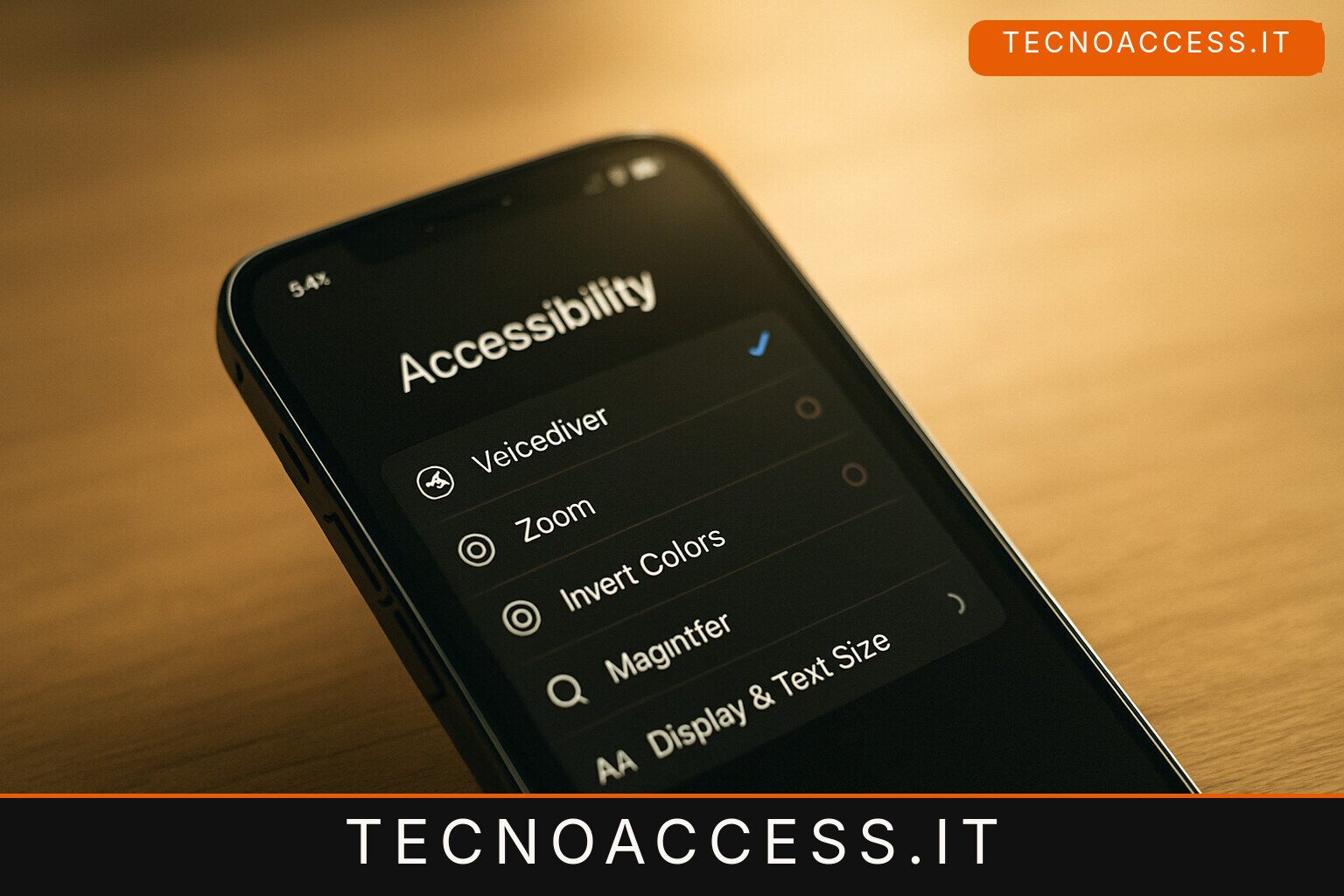 Illustrazione editoriale a tema: Liquid Glass abbassa il voto di Apple sull’accessibilità
