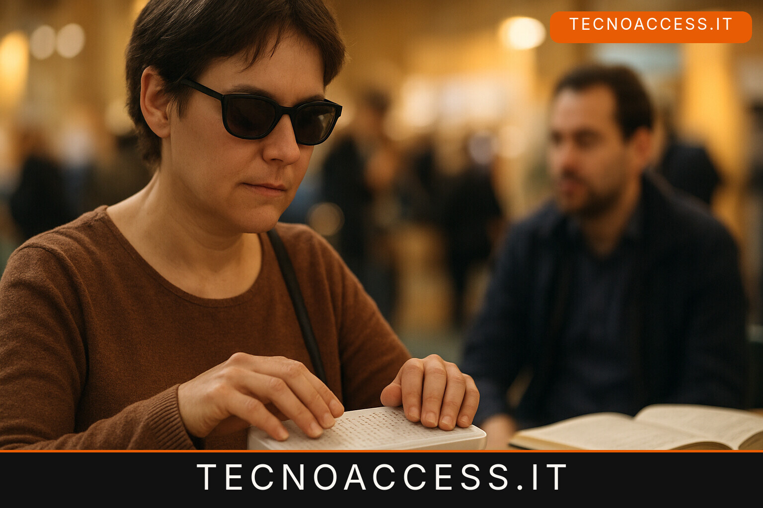 Illustrazione editoriale a tema: Salone Libro, Il Mulino e l’AI per le immagini accessibili