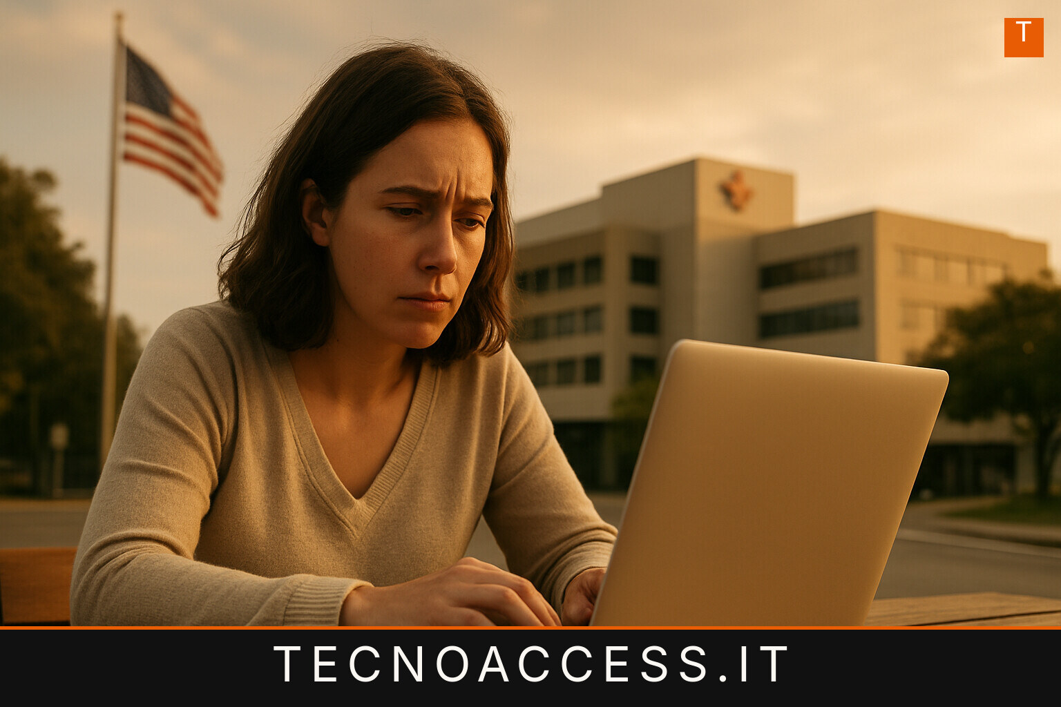 Illustrazione editoriale a tema: Sanità digitale negli USA: lunedì scatta la deadline accessibilità, ma 84 siti su 100 non sono pronti
