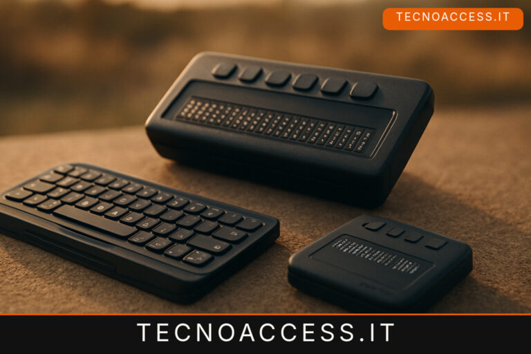 Illustrazione editoriale a tema: SightCity 2026, Help Tech presenta tre nuovi display braille