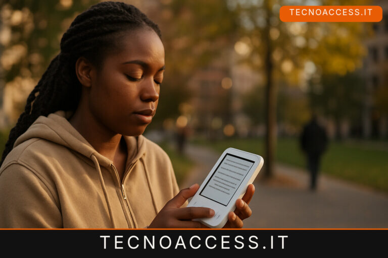 Illustrazione editoriale a tema: Swift Student Challenge, le quattro app AI per l’accessibilità