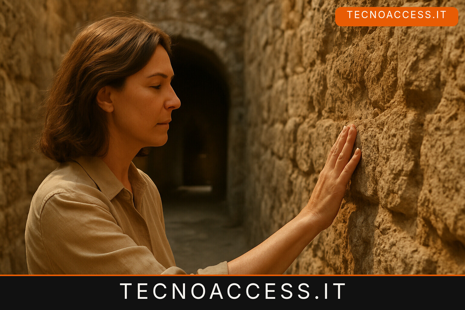 Illustrazione editoriale a tema: Ad Avellino l’archeologia si tocca, il Carcere Borbonico apre alle visite tattili
