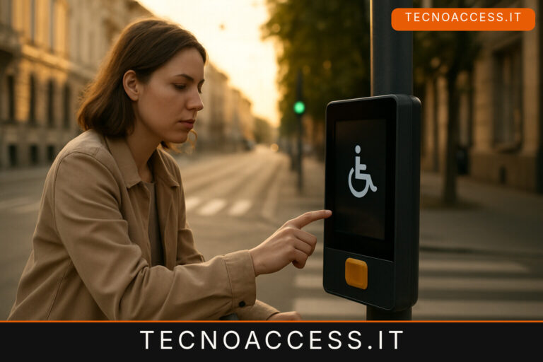 Illustrazione editoriale a tema: European Accessibility Act un anno dopo, in Italia zero sanzioni ma il quadro normativo è completo