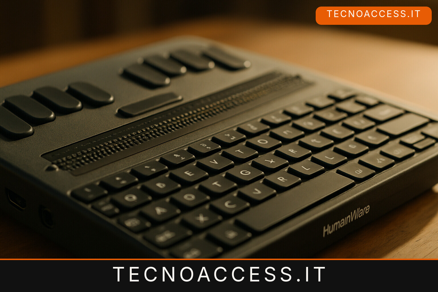 Illustrazione editoriale a tema: BrailleNote evolve, HumanWare apre la lista d’attesa per il modello QWERTY e lancia le permute