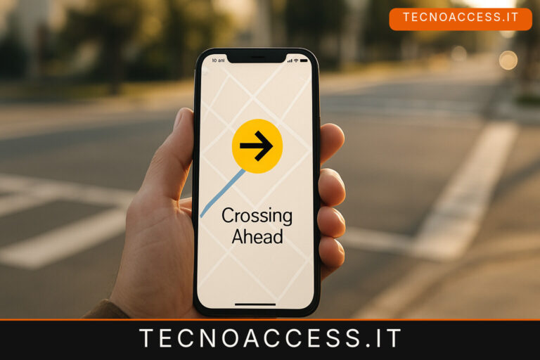 Illustrazione editoriale a tema: Intersector, l’app iPhone che annuncia l’incrocio e avvisa se si sta deviando