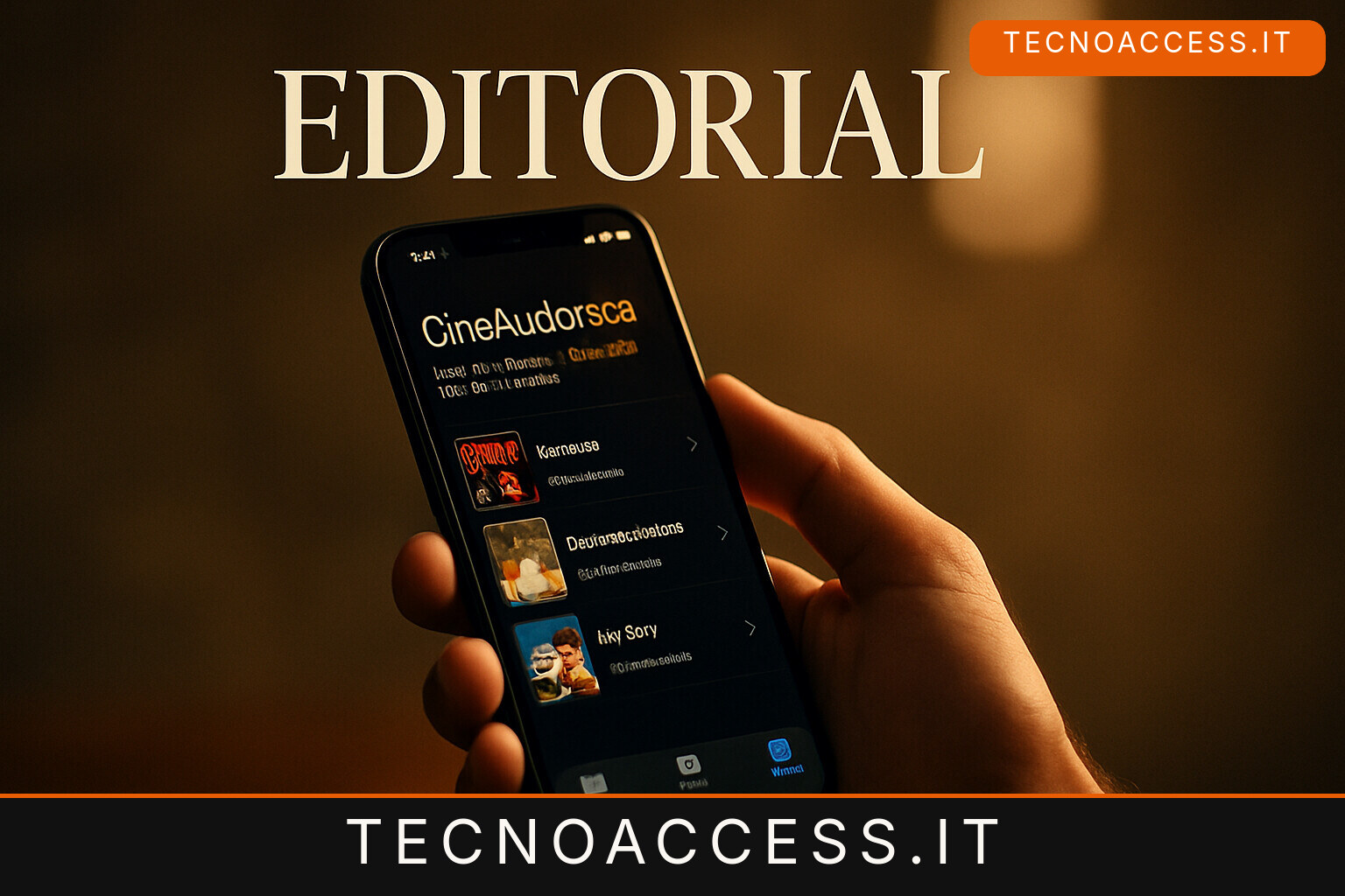 Illustrazione editoriale a tema: CineAudioteca, l’app dei film audiodescritti della Senza Barriere arriva alla 3.0.3