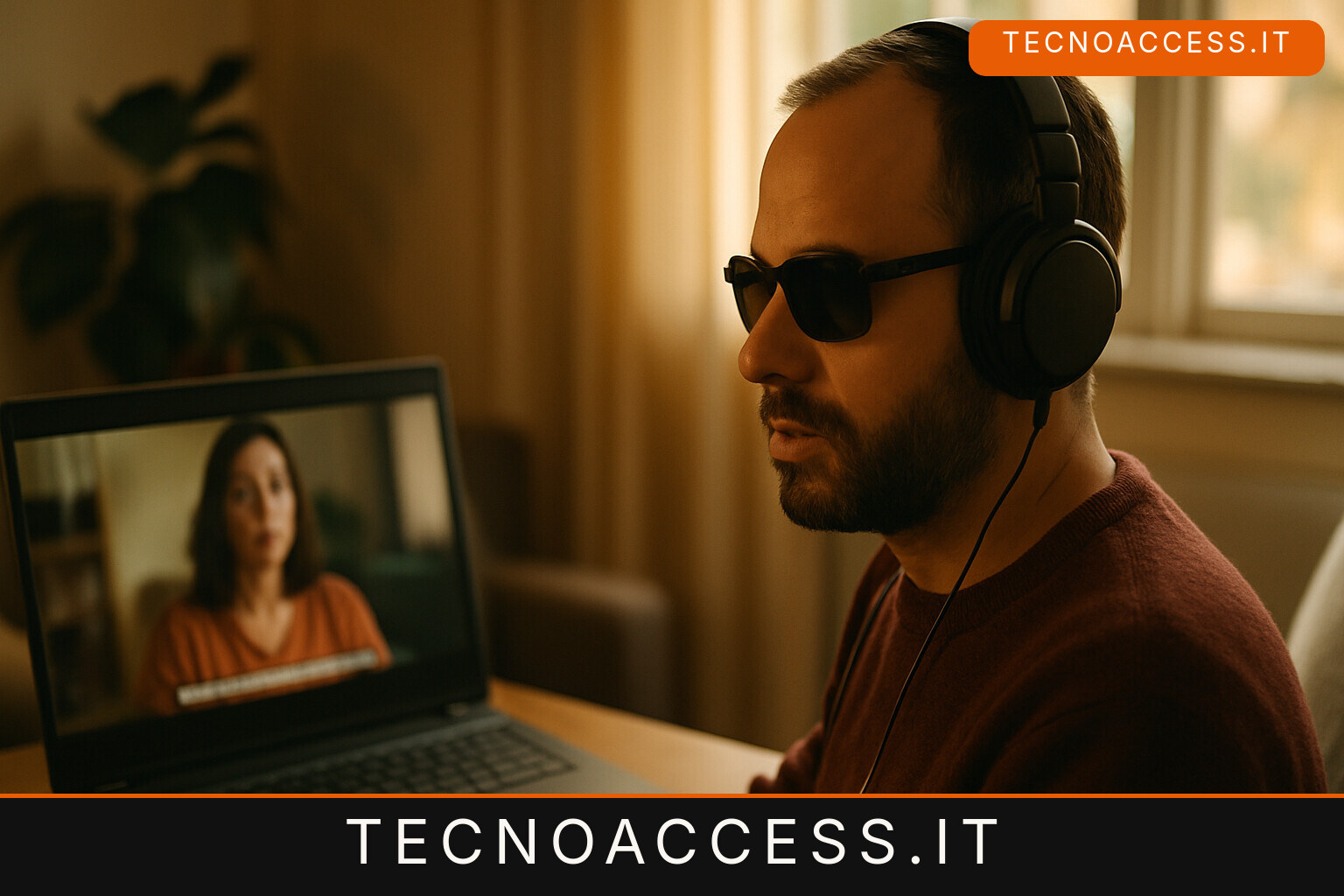 Illustrazione editoriale a tema: HardSub Reader legge a voce i sottotitoli impressi nel video: l’add-on NVDA arriva alla 1.3