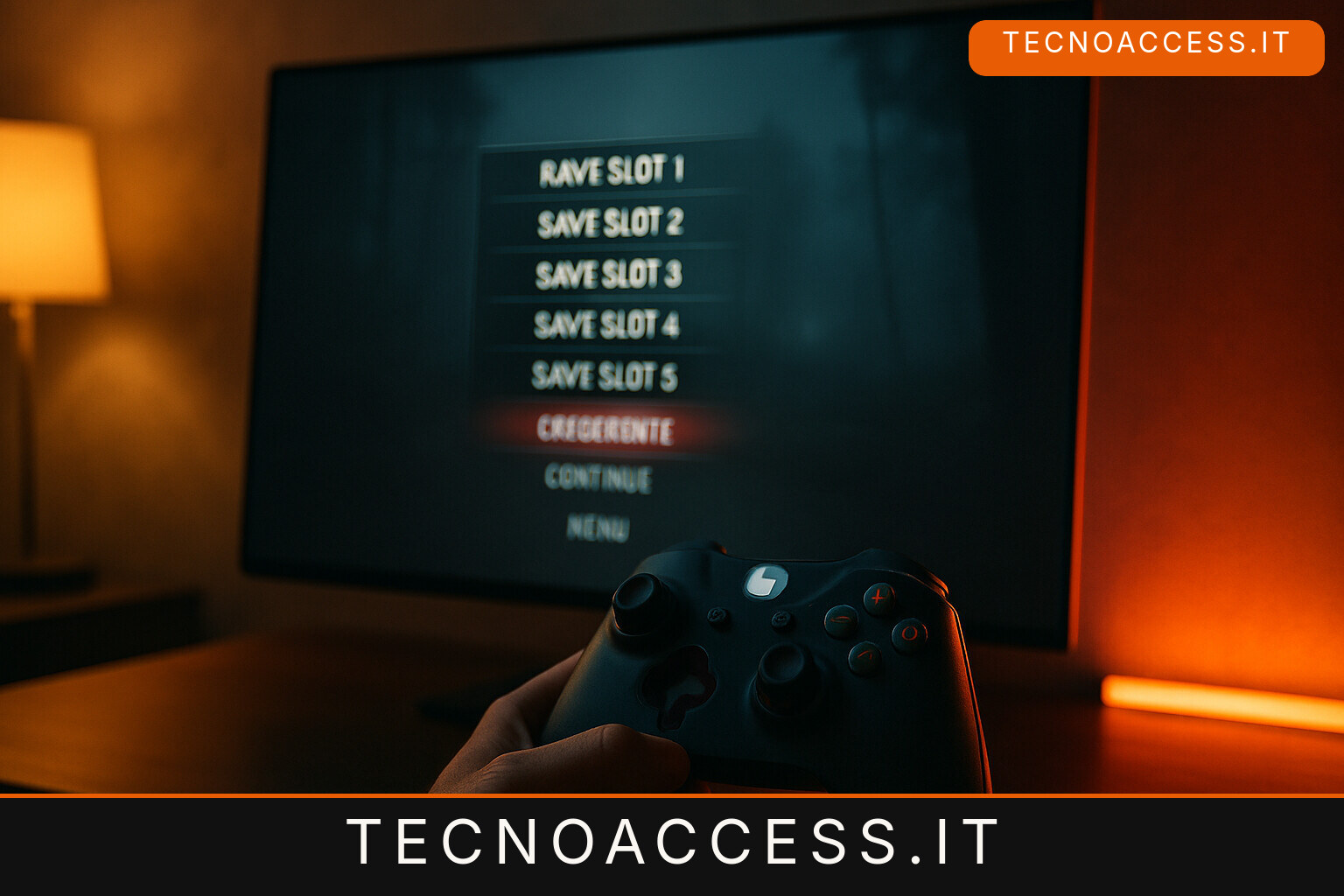 Illustrazione editoriale a tema: PlayNook 3.1.2, l’audiogame italiano riscrive i salvataggi e riparte dai checkpoint