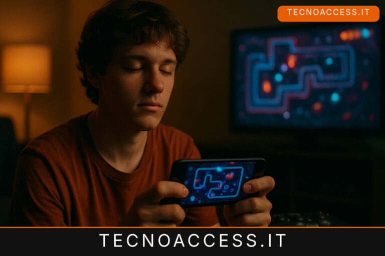 Illustrazione editoriale a tema: Pulse Defense, il tower defense per iPhone che si gioca anche a occhi chiusi