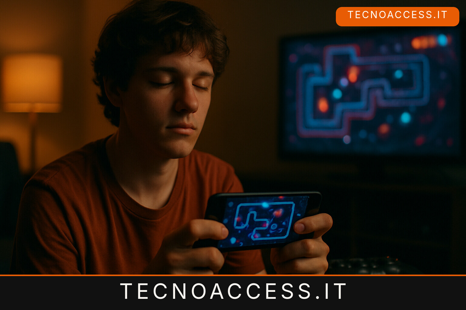 Illustrazione editoriale a tema: Pulse Defense, il tower defense per iPhone che si gioca anche a occhi chiusi