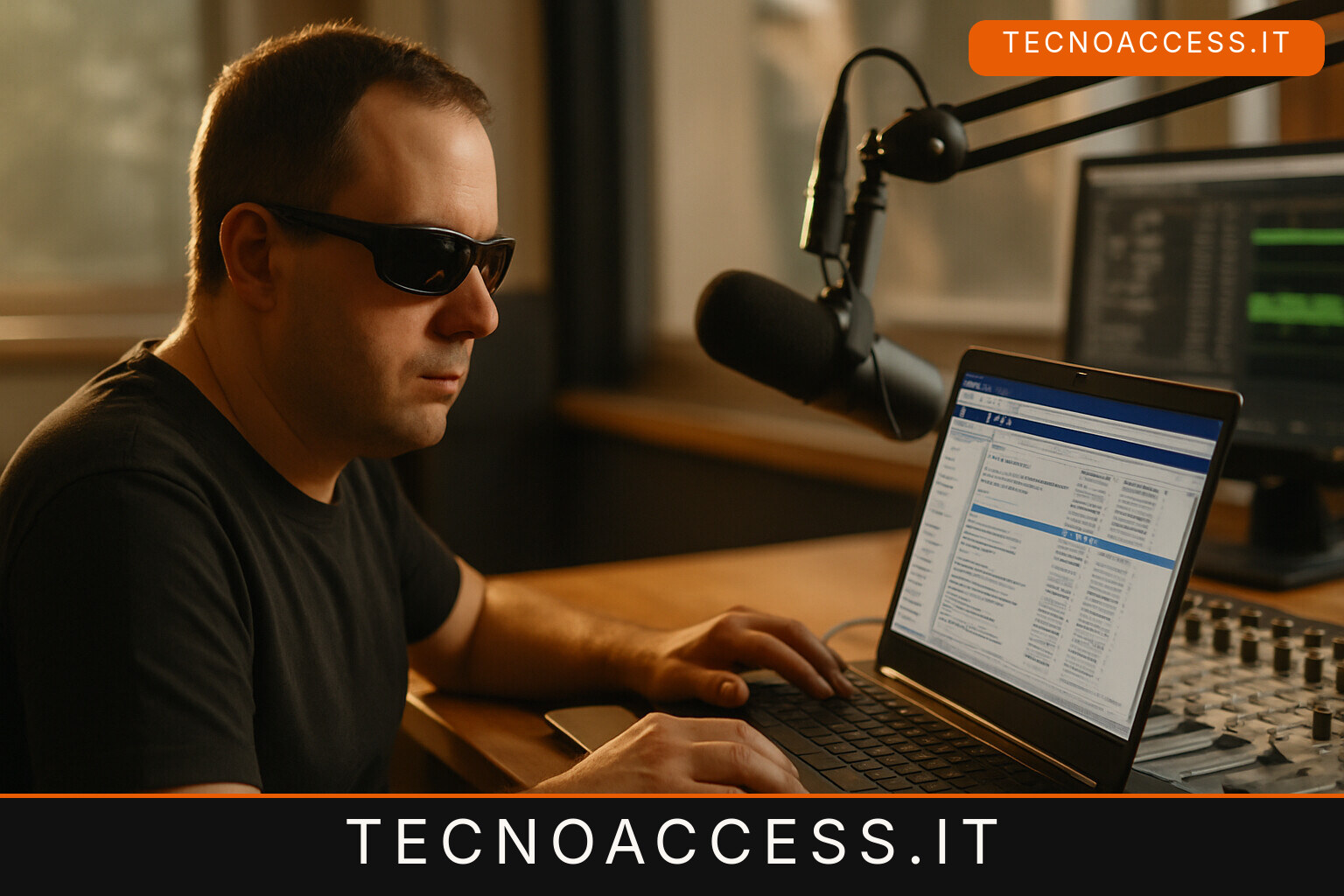 Illustrazione editoriale a tema: StationPlaylist 26.09, NVDA torna a leggere i menu della regia radiofonica