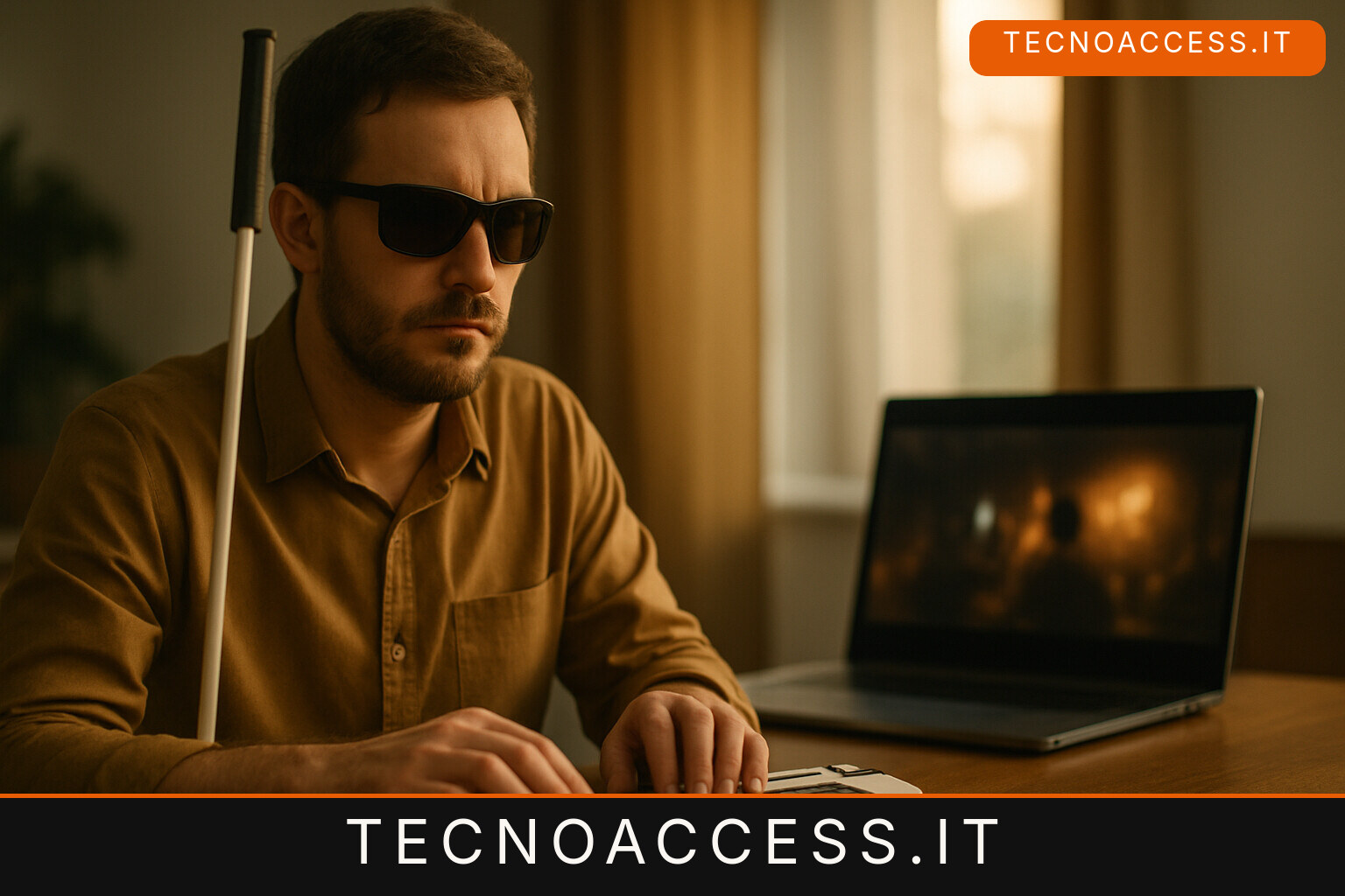 Illustrazione editoriale a tema: StrAD scrive l’audiodescrizione mentre il film scorre, senza intervalli decisi a mano
