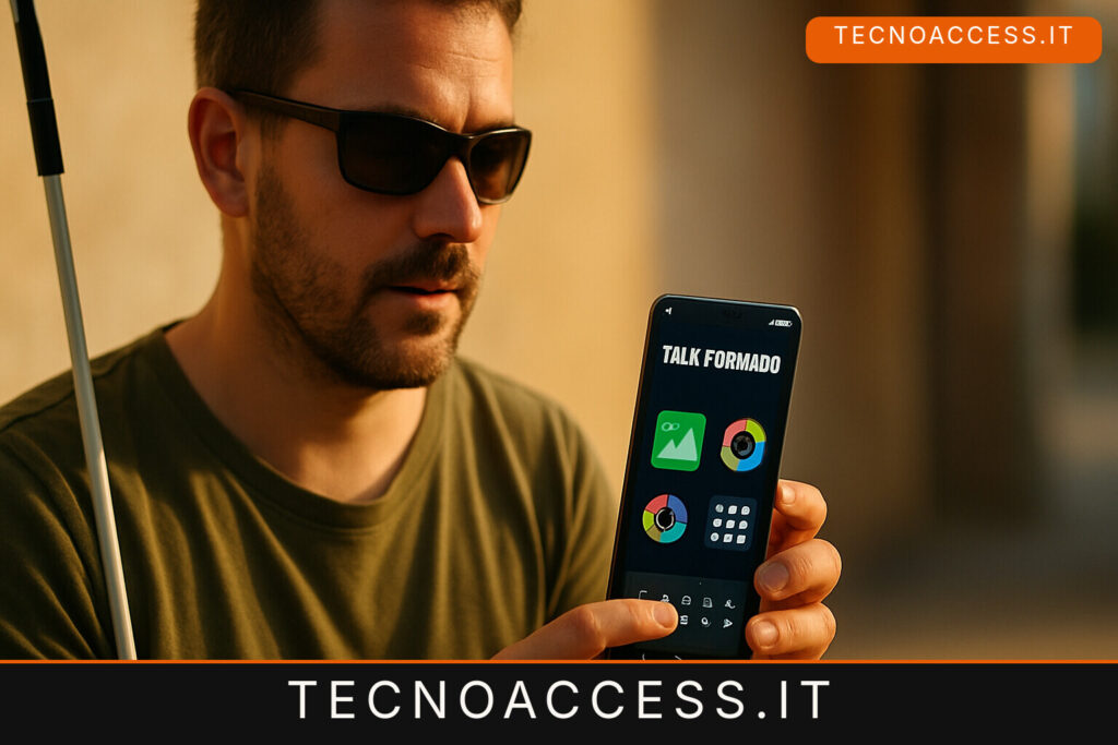 Illustrazione editoriale a tema: Talk Forward, lo screen reader per Android alternativo a TalkBack arriva alla versione di agosto