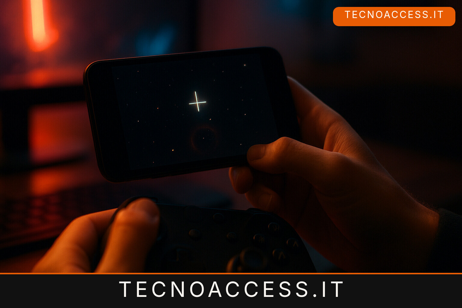 Illustrazione editoriale a tema: The Omega Reach, l’audiogioco spaziale per ciechi ora si prova anche dal telefono