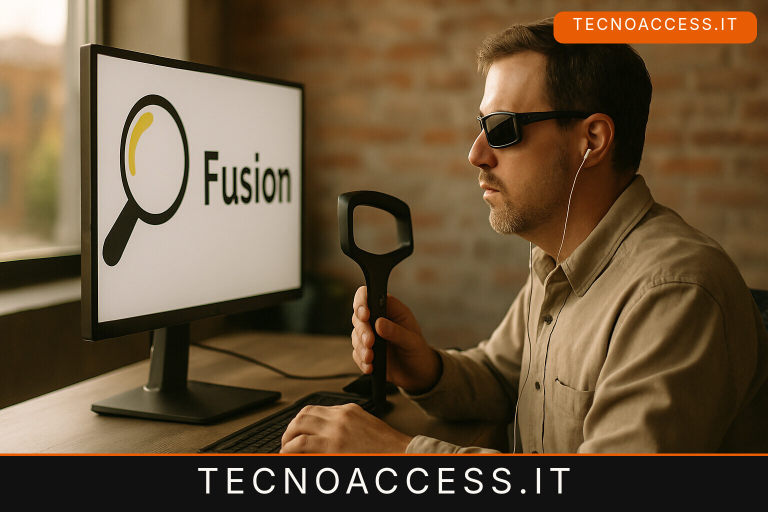Illustrazione editoriale a tema: ZoomText e Fusion, l’aggiornamento di agosto fa seguire la lente anche alle app remote