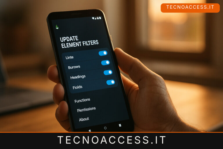 Illustrazione editoriale a tema: Accessimind aggiorna l’elenco degli elementi web