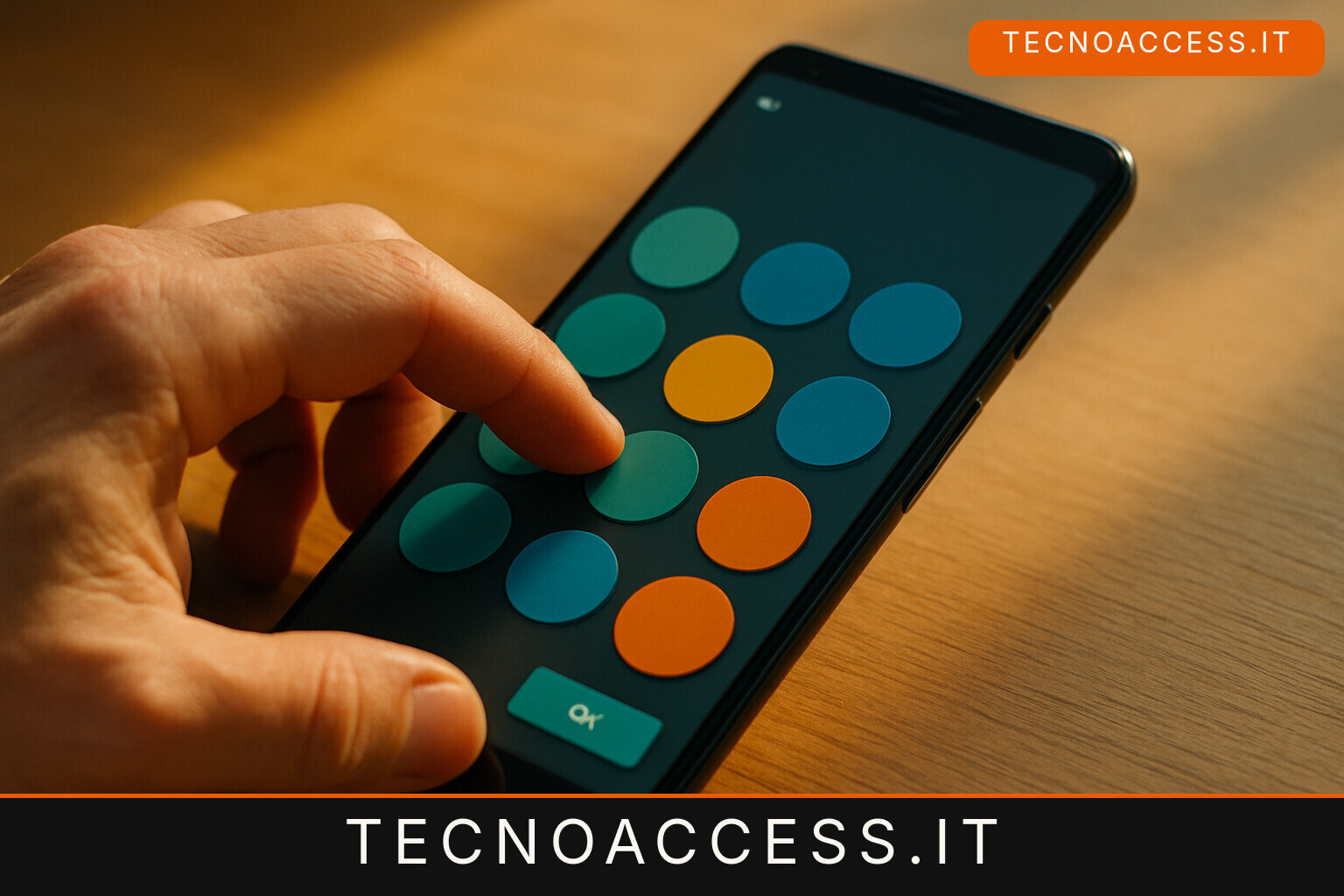 Illustrazione editoriale a tema: BAK, la tastiera Android per ciechi riscritta da zero: 264 layout e due modi per confermare il tasto