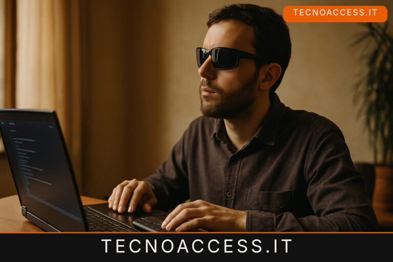 Illustrazione editoriale a tema: ChatGPT Desktop Access: NVDA legge il menu degli allegati