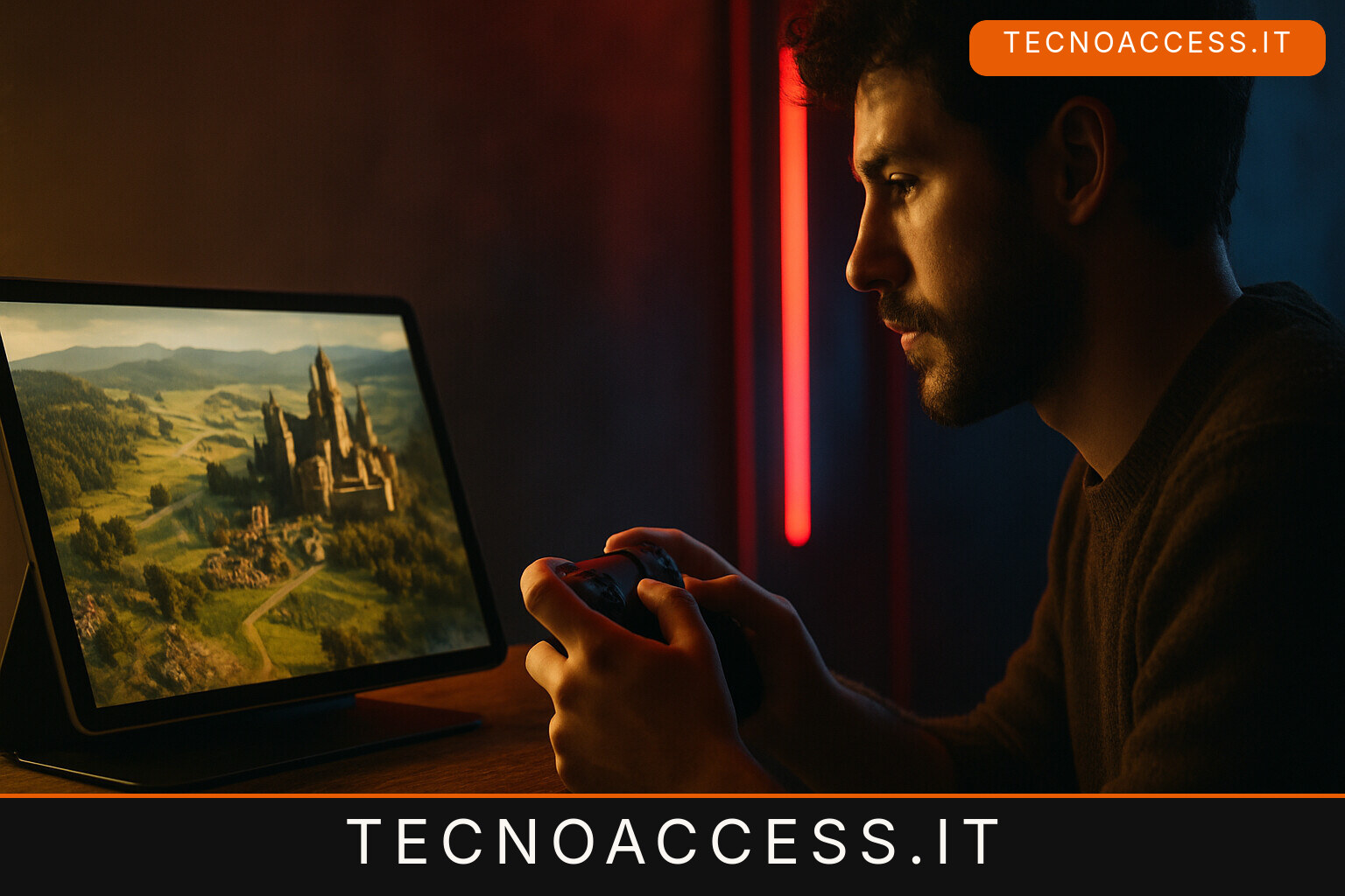 Illustrazione editoriale a tema: Land and Crown, beta per chi gioca con VoiceOver