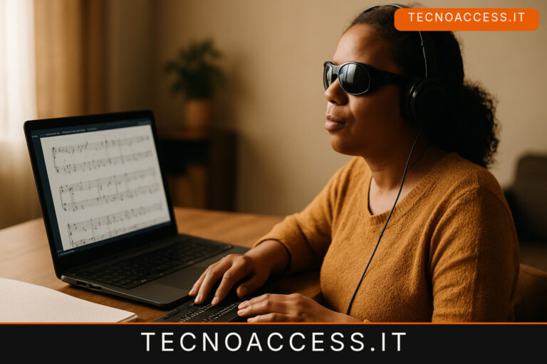 Illustrazione editoriale a tema: MuseScore, sei lezioni per imparare con lo screen reader