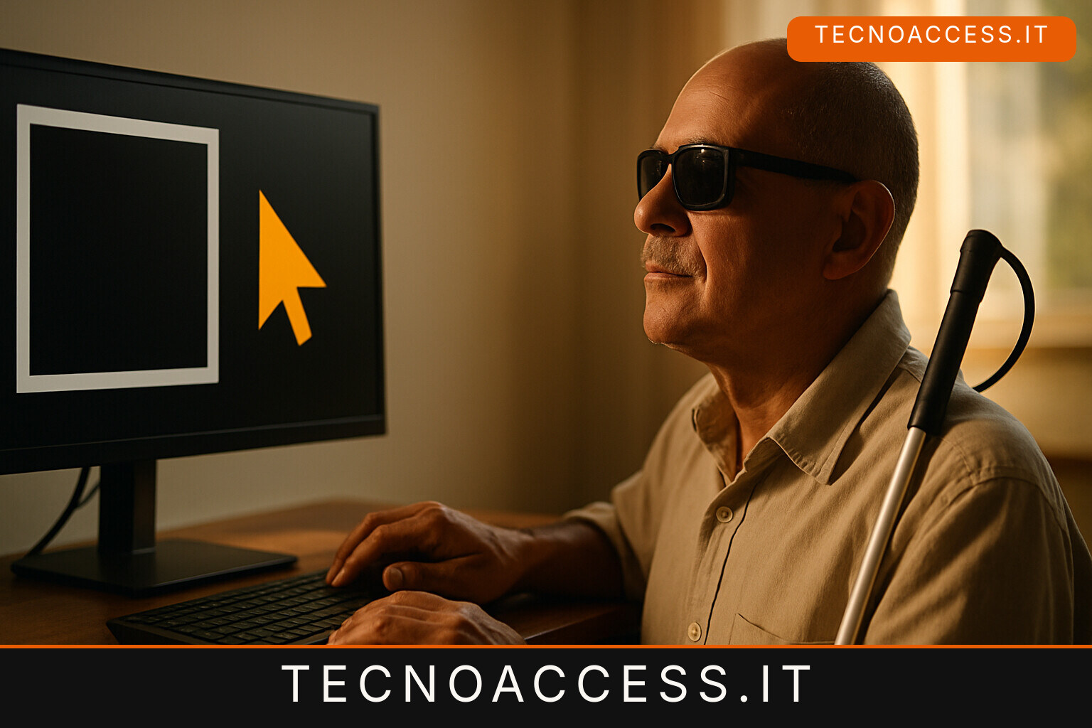 Illustrazione editoriale a tema: Windows Insider: contrasto nella Lente e indicatore mouse