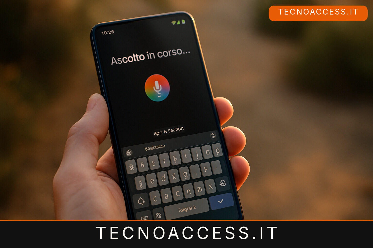 Illustrazione editoriale a tema: Lexo, tastiera offline per TalkBack: manca l’italiano